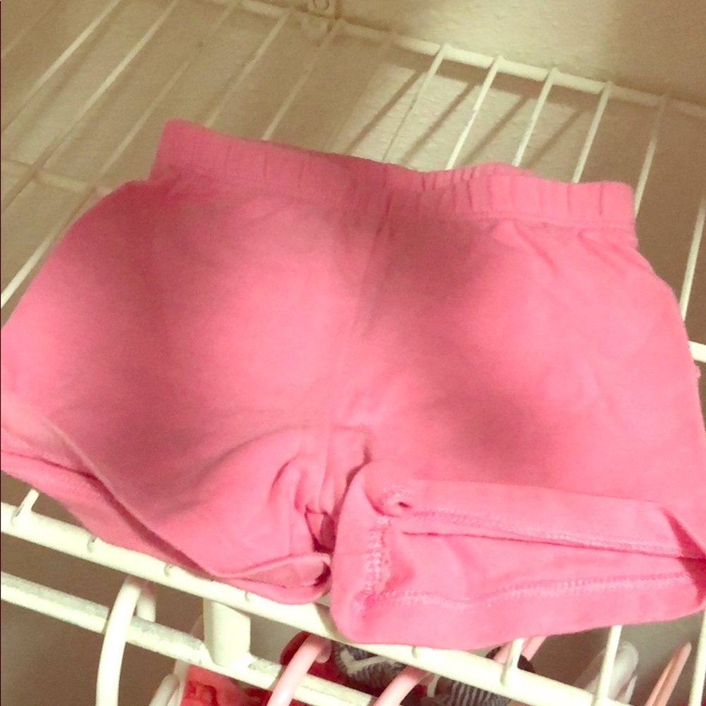 9-12 months pink ruffle shorts